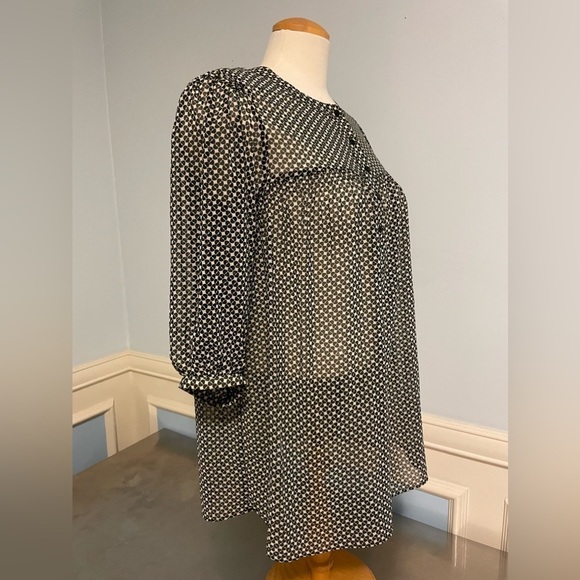 Zara Basic - sheer blouse - Picture 2 of 9